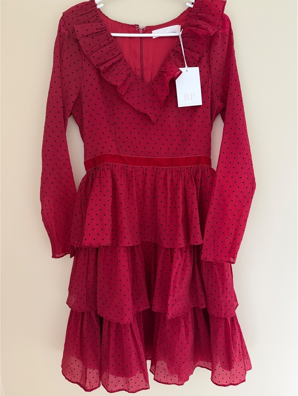 S/M Rachel Parcell NWT red/black dress